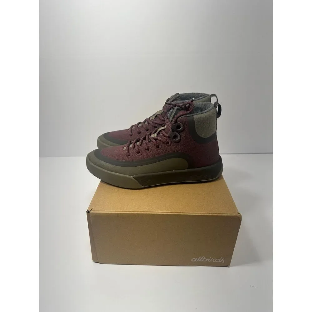 Allbirds Cruiser Mid Explore Women’s 6 Hazy Burgundy Rustic Brown New Box